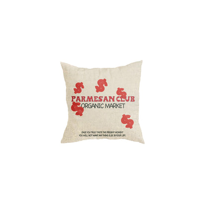 Parmesan Organic Market Throw Pillow