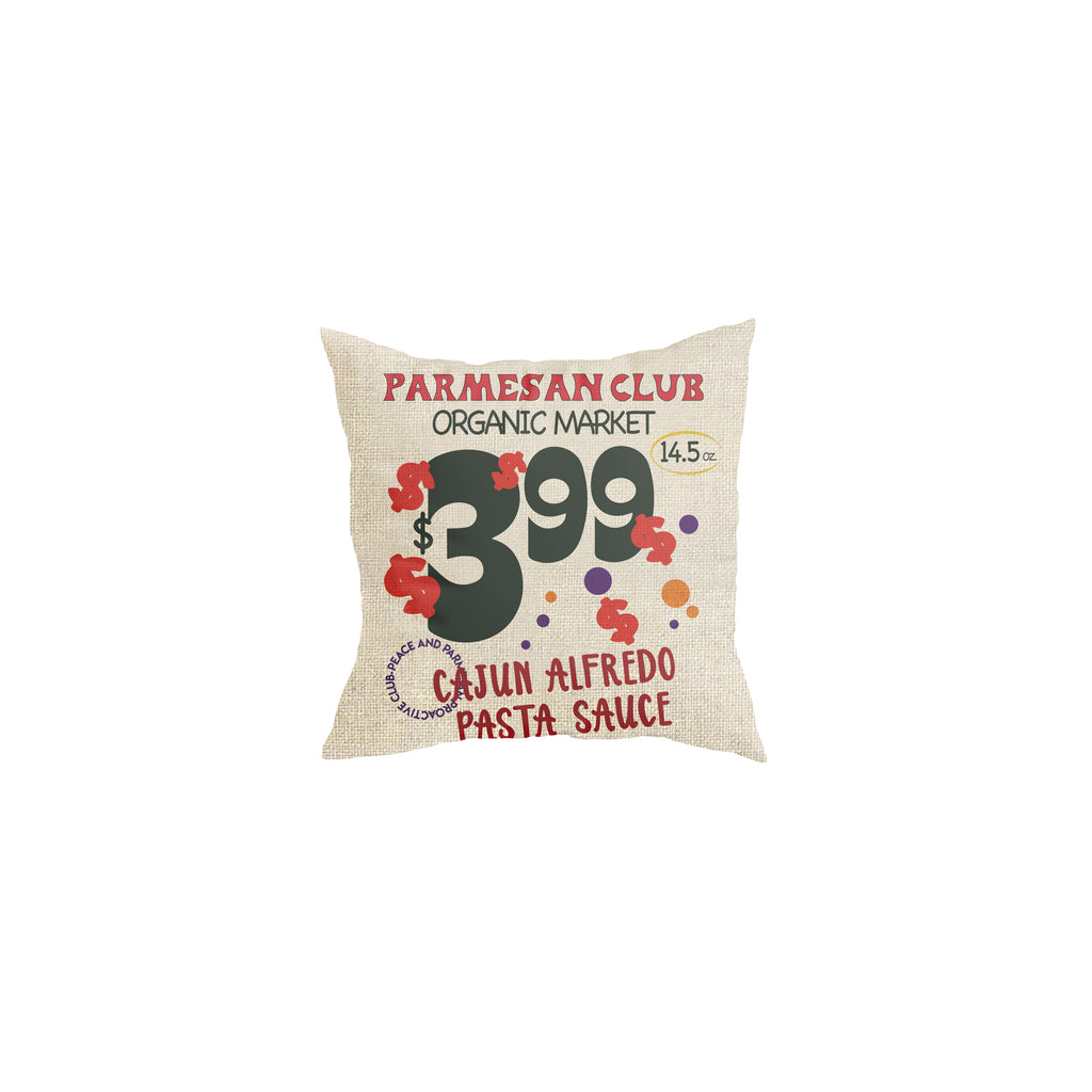Parmesan Organic Market Throw Pillow